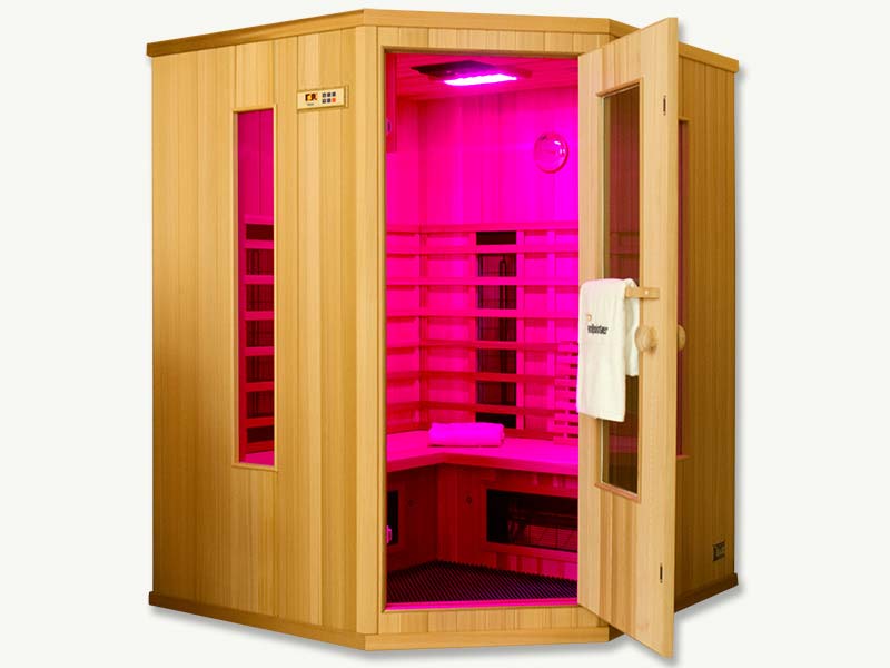 Infrarotkabine oder Infrarotsauna